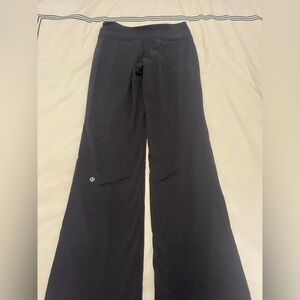 lululemon athletica low waisted Black wide boot Leggings
